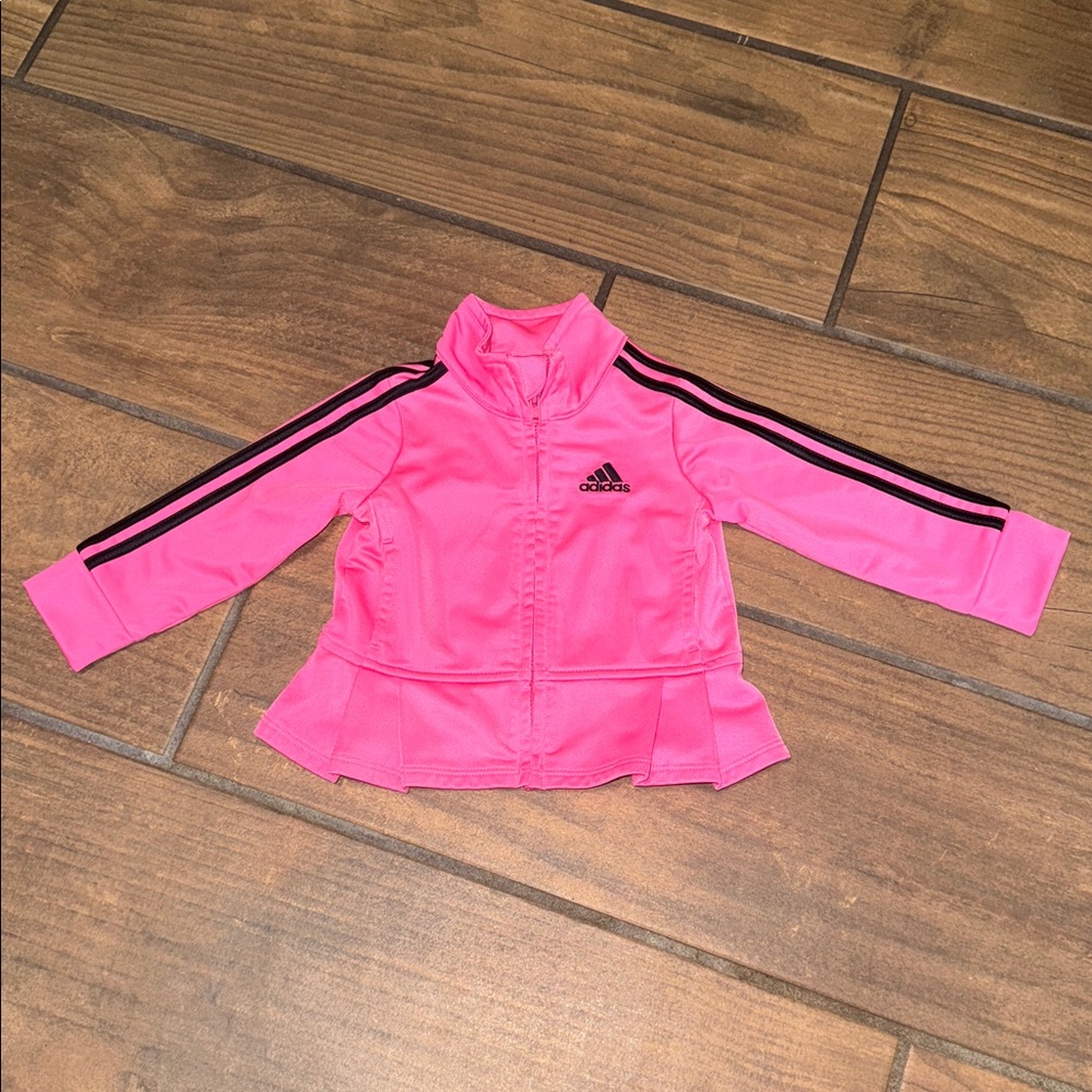 Adorable Adidas baby girl jogger jacket size 9 months